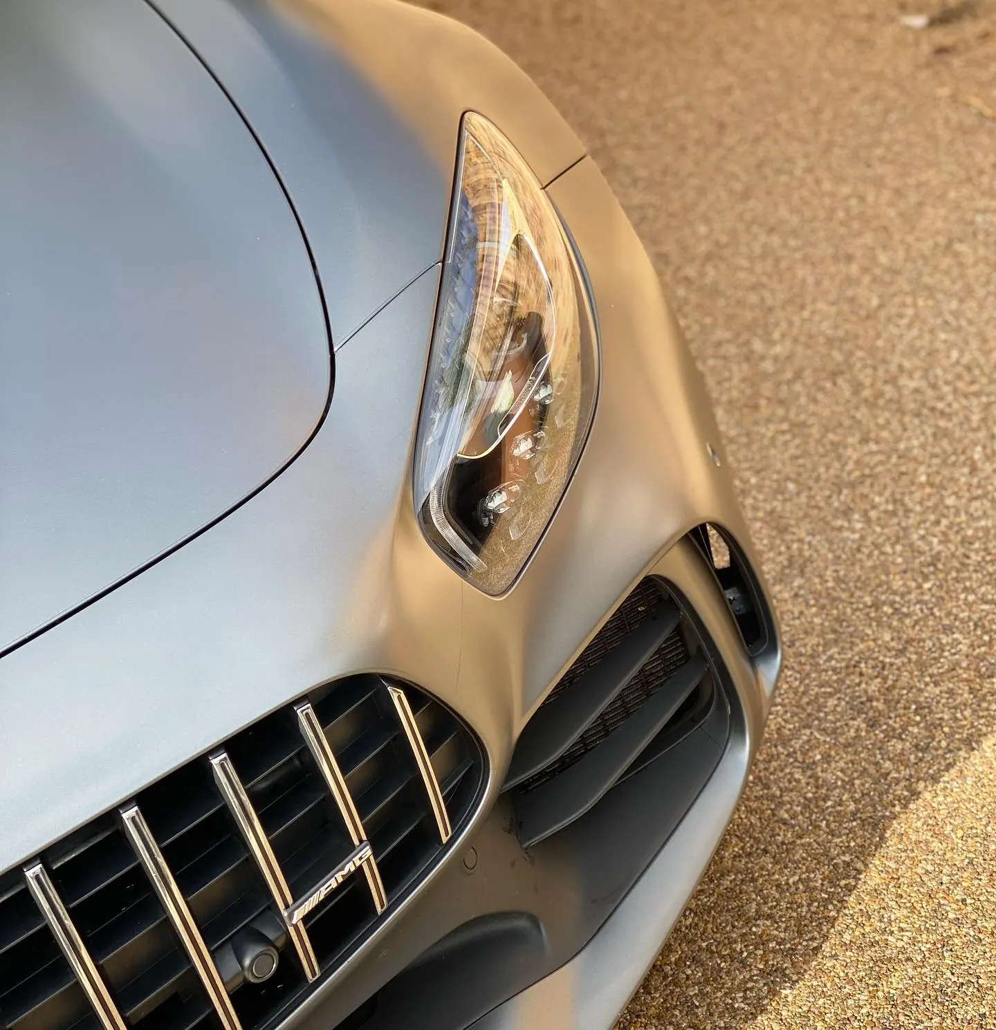 Matte grey Mercedes-AMG GT